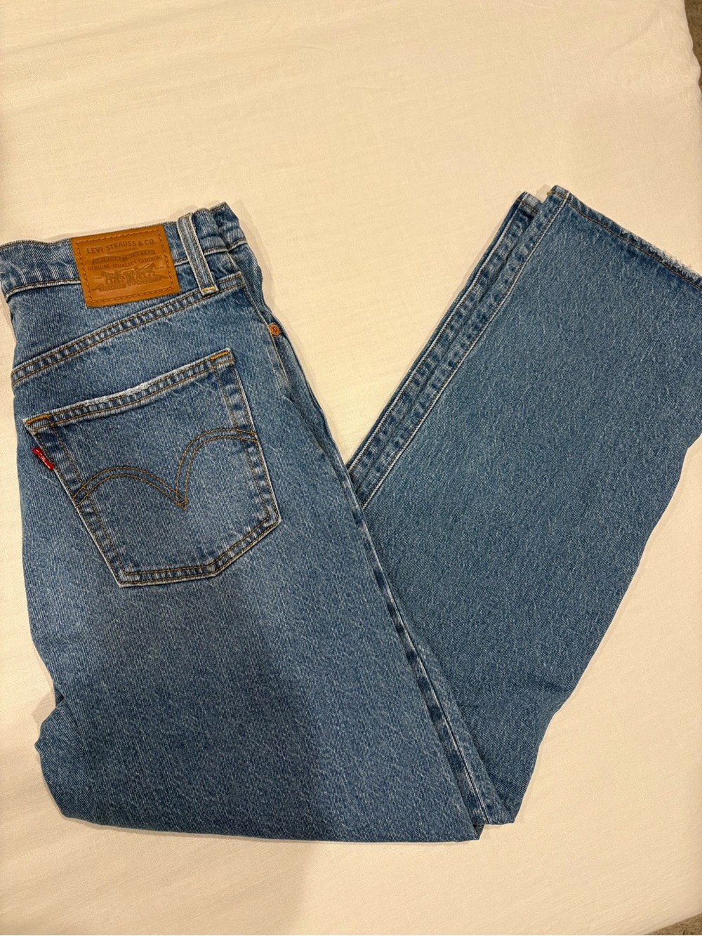 Levi's Women's Blue Flare Jeans - Classic High-Rise